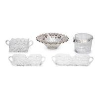 A Group of Five Cut-Glass Table Articles