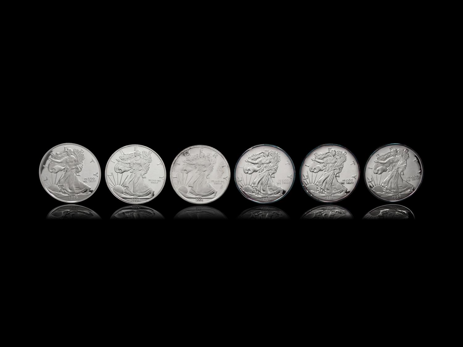[PRIVATE ISSUE] Six 1/2-Pound Silver Rounds