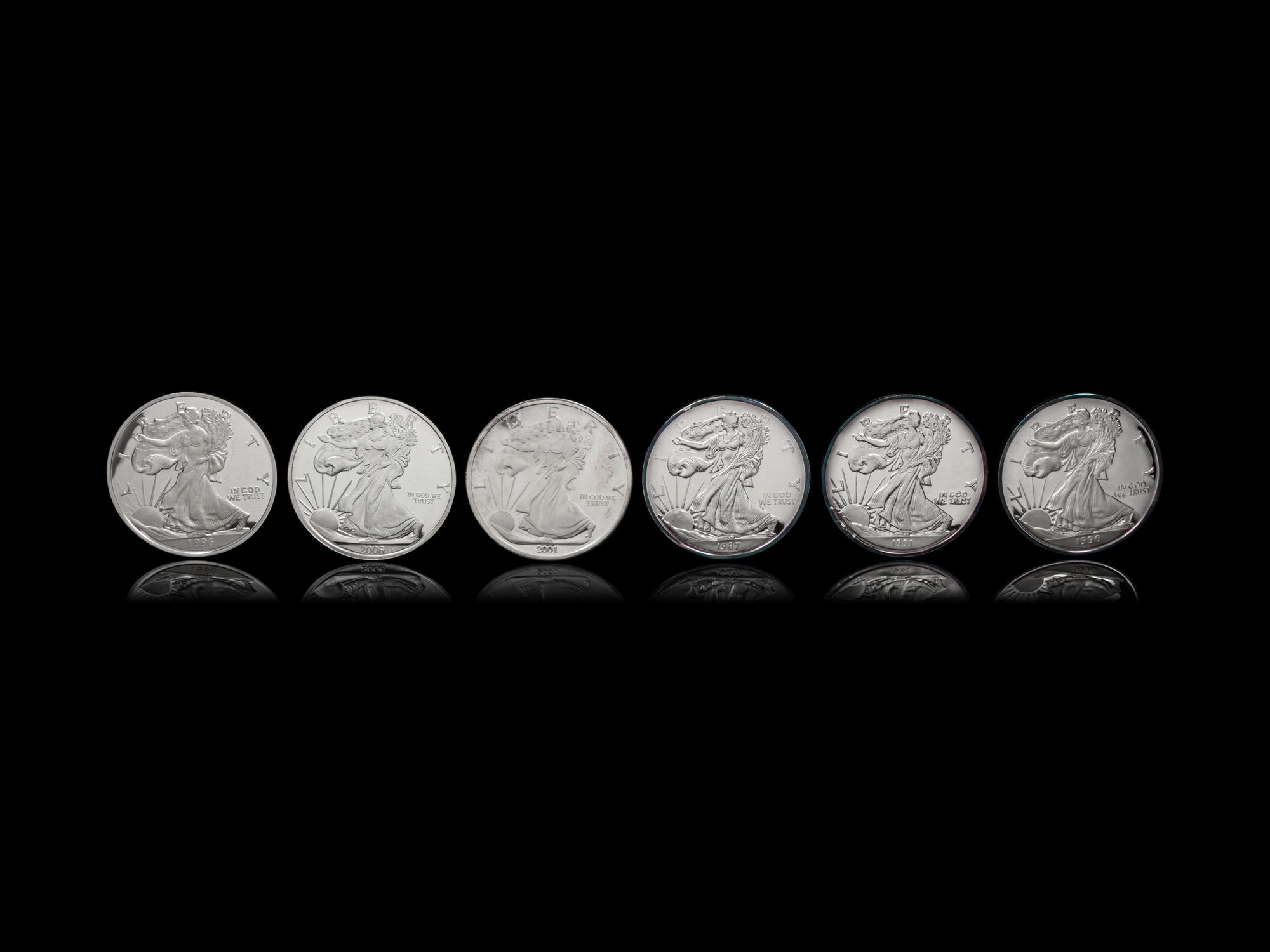 [PRIVATE ISSUE] Six 1/2-Pound Silver Rounds