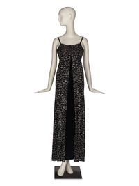 Bob Mackie Beaded Leopard Print Dress & Feather Jackets