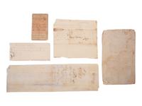 [REVOLUTIONARY WAR]. Group of items associated with Rev War-era figures incl. Alexander HAMILTON.