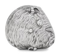 A Portuguese Silver and Silver Gilt Shell-Form Box