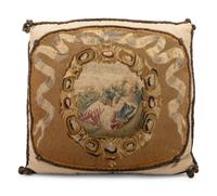 Two French Tapestry Pillows