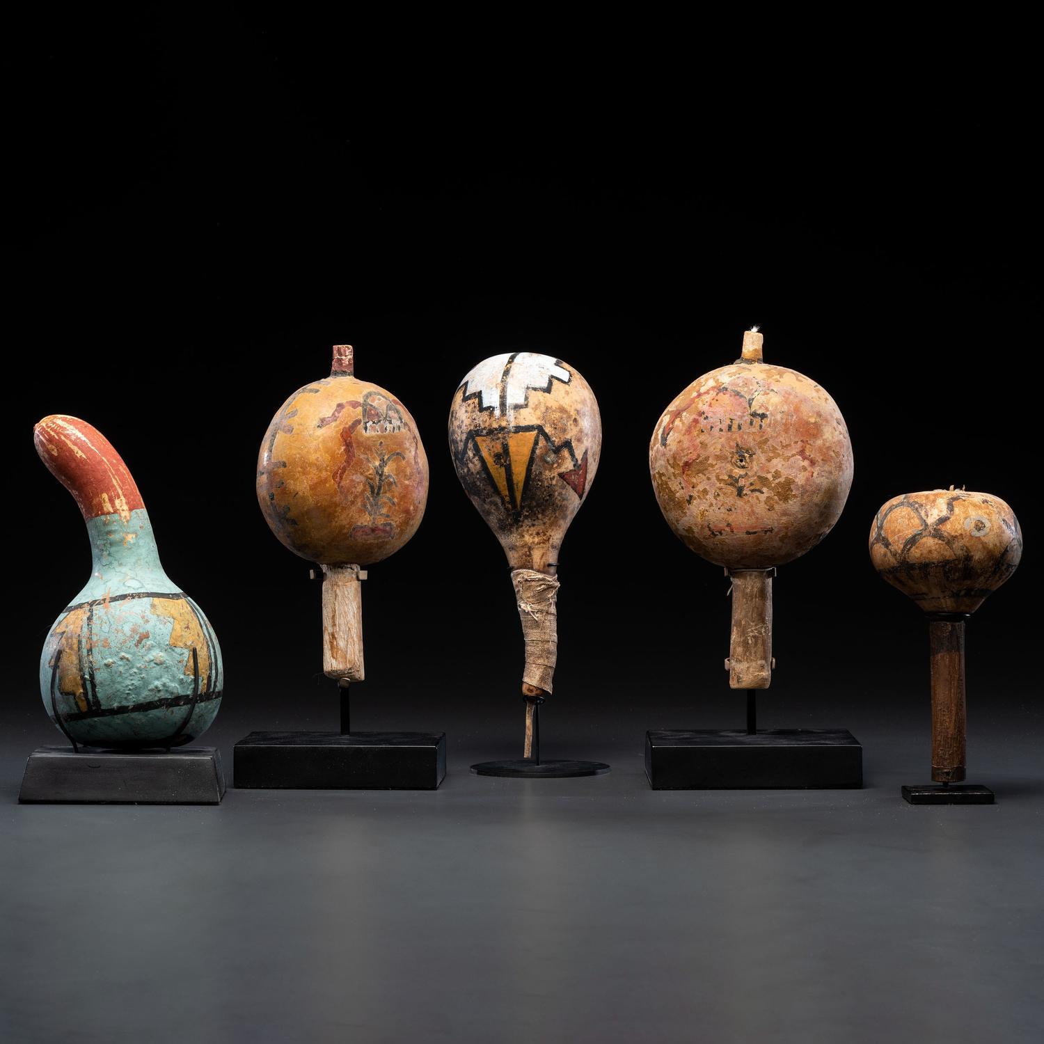 Group of Pueblo Polychrome Rattles, From the Collection of Dick Jemison, Alabama