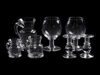 A Group of Simon Pearce Glass Barware