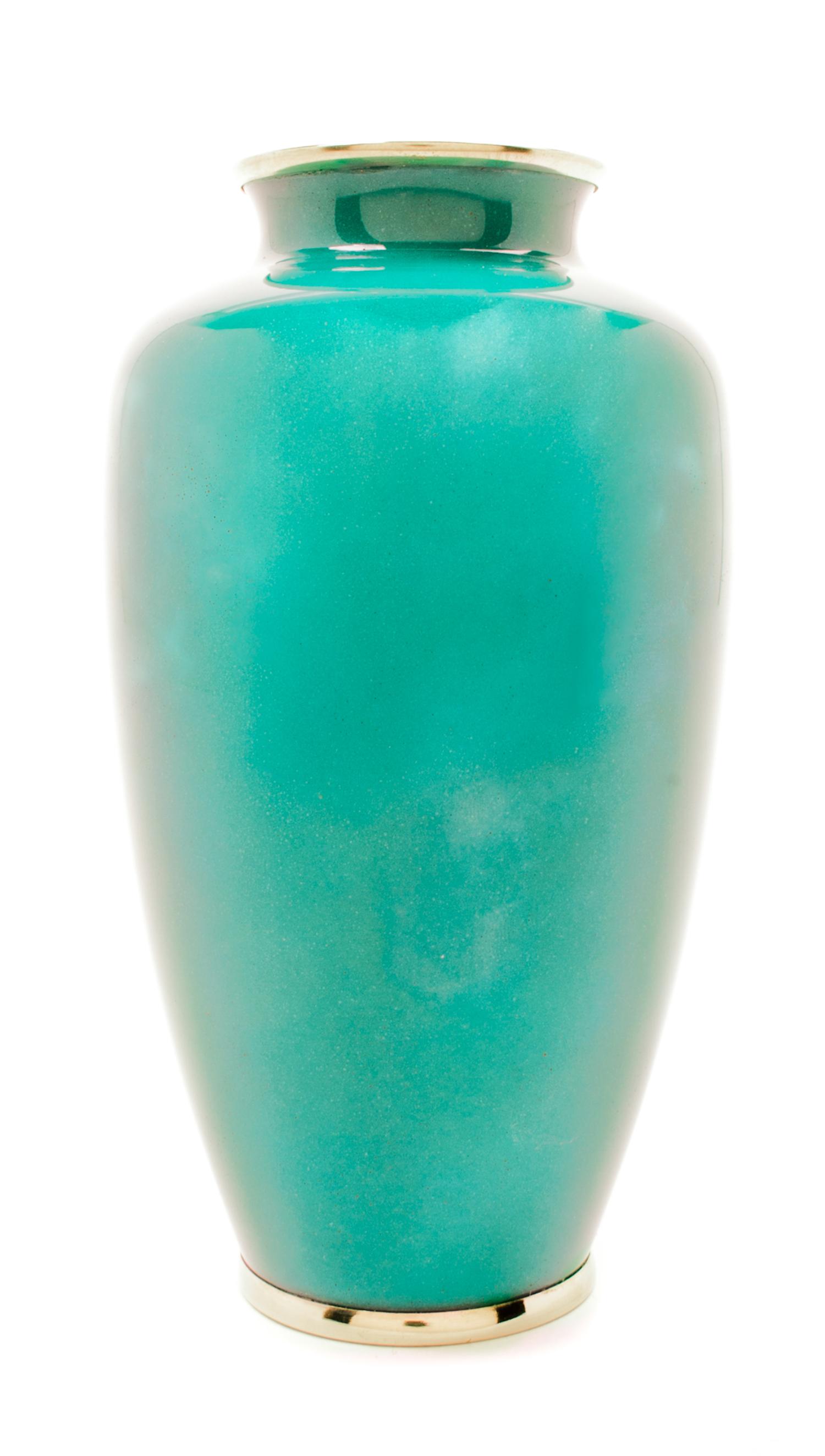 A Japanese Cloisonne Vase Height 7 inches.