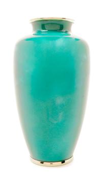 A Japanese Cloisonne Vase Height 7 inches.