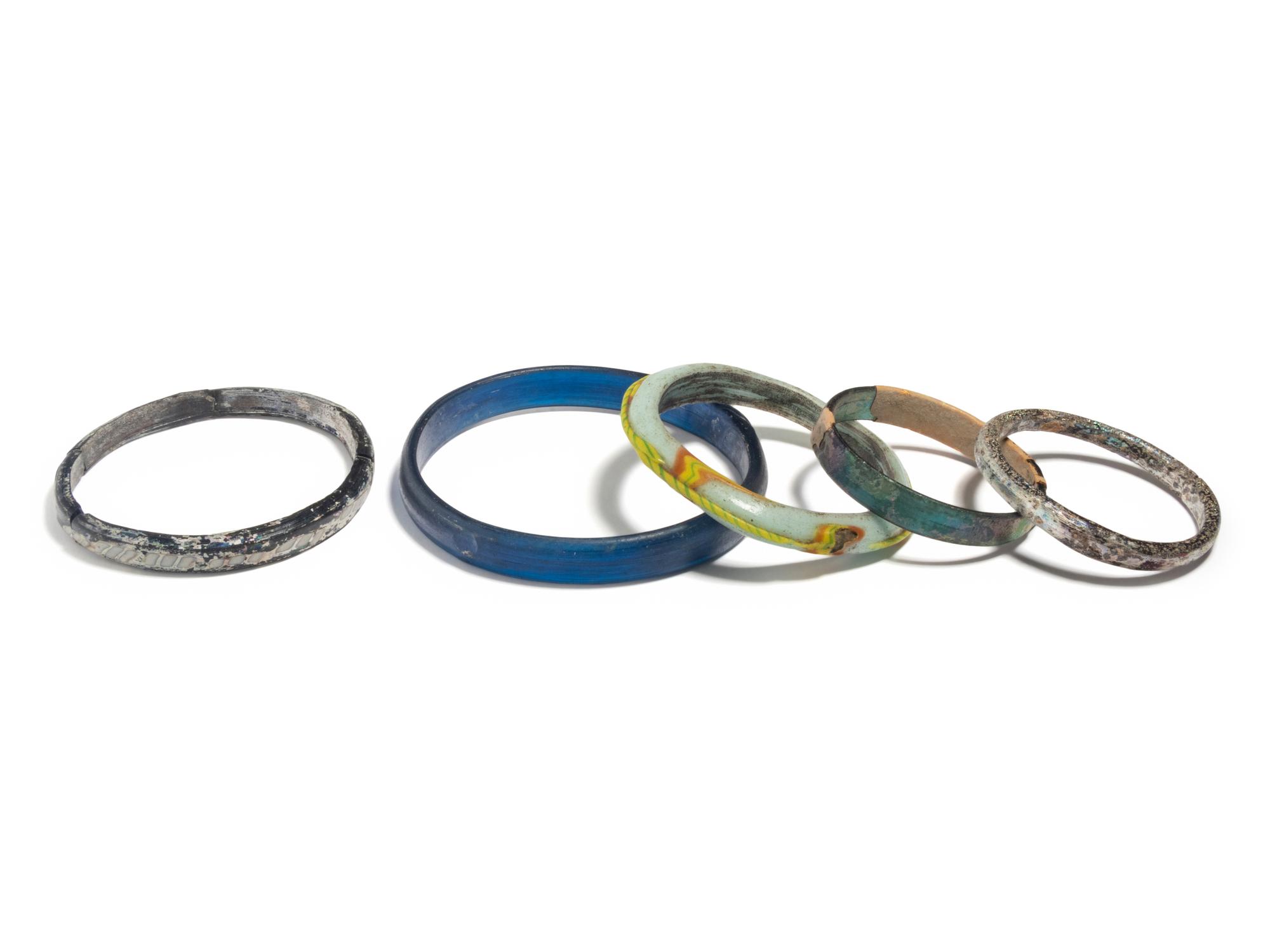 Five Roman Glass Bracelets