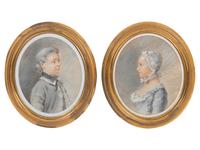 A Pair of French Pastel Portraits