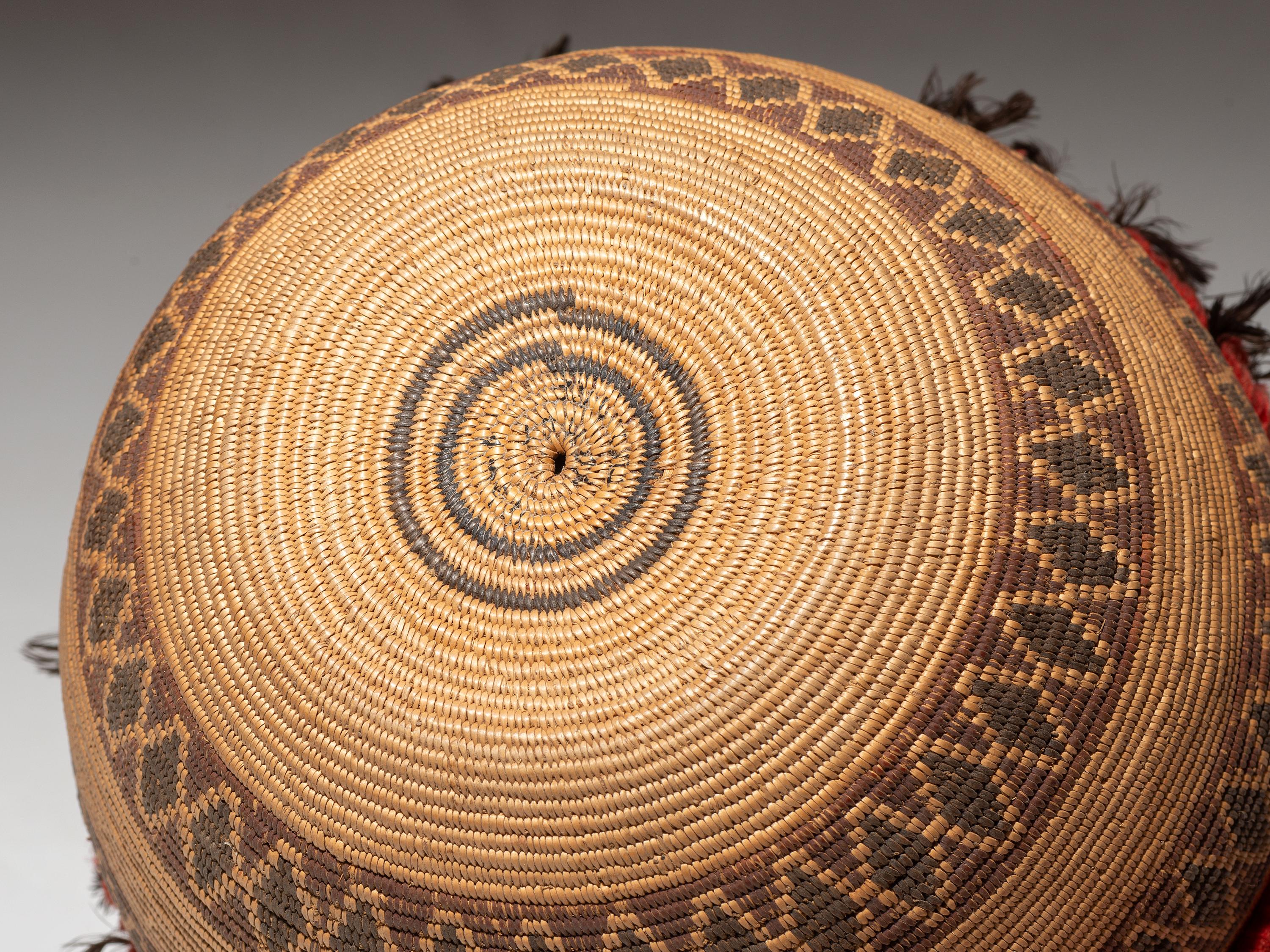 Yokut Polychrome Bottleneck Basket