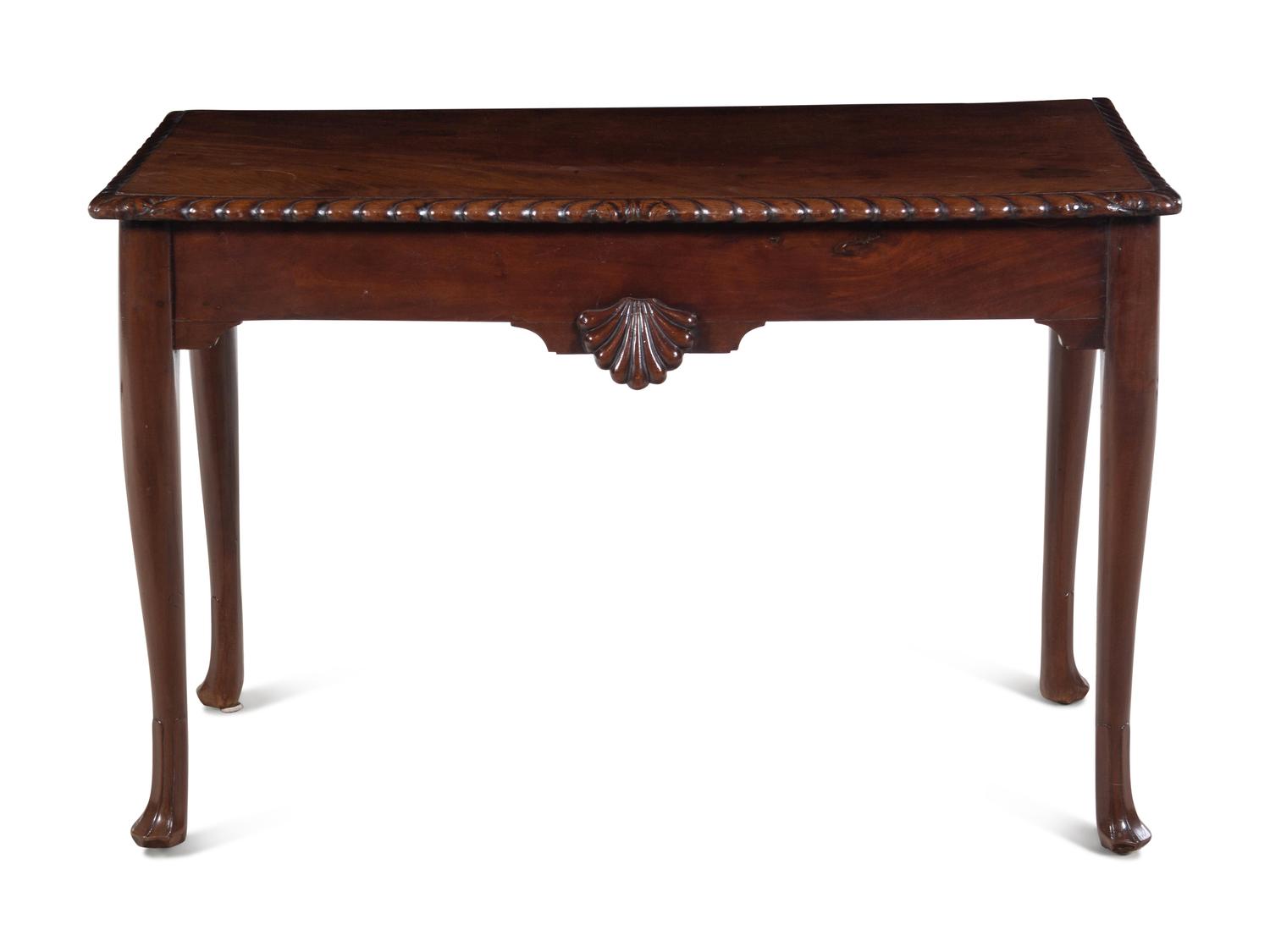 An Irish George II Mahogany Side Table