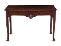 An Irish George II Mahogany Side Table
