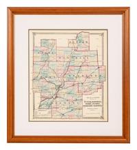 A group of 14 19th and 20th century maps, comprising: