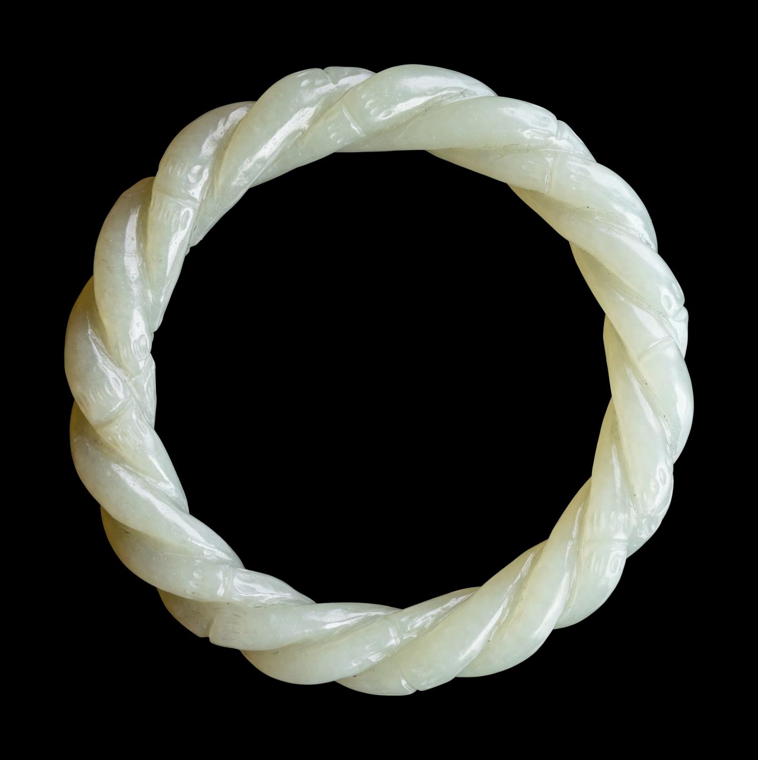 A Chinese Celadon Jade Bangle