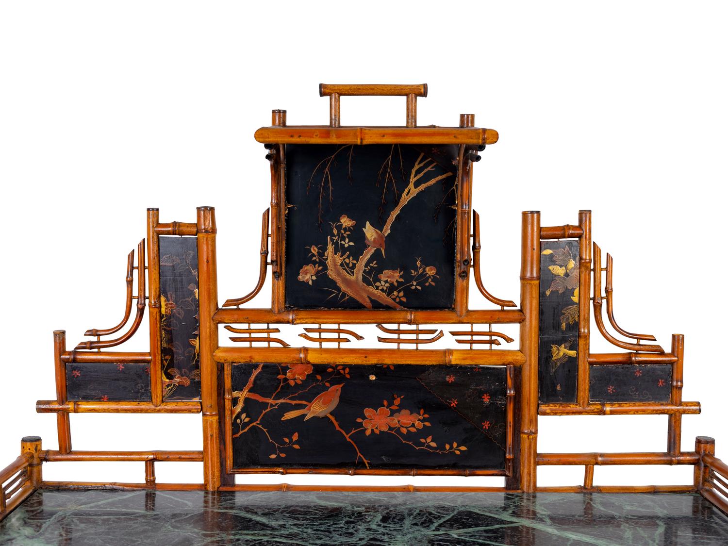 A Victorian Aesthetic Movement Bamboo Etagere — 19TH CENTURY
