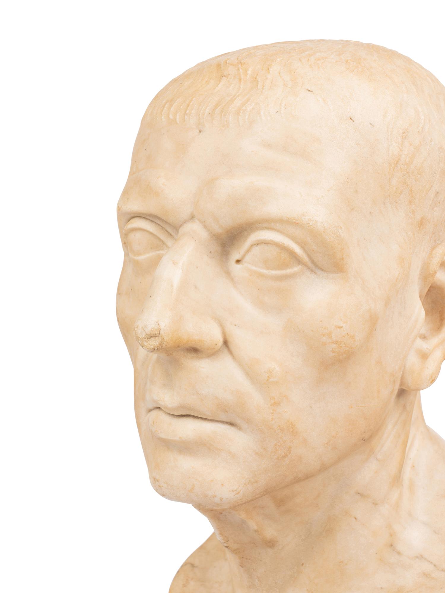 A Continental Marble Portrait Bust