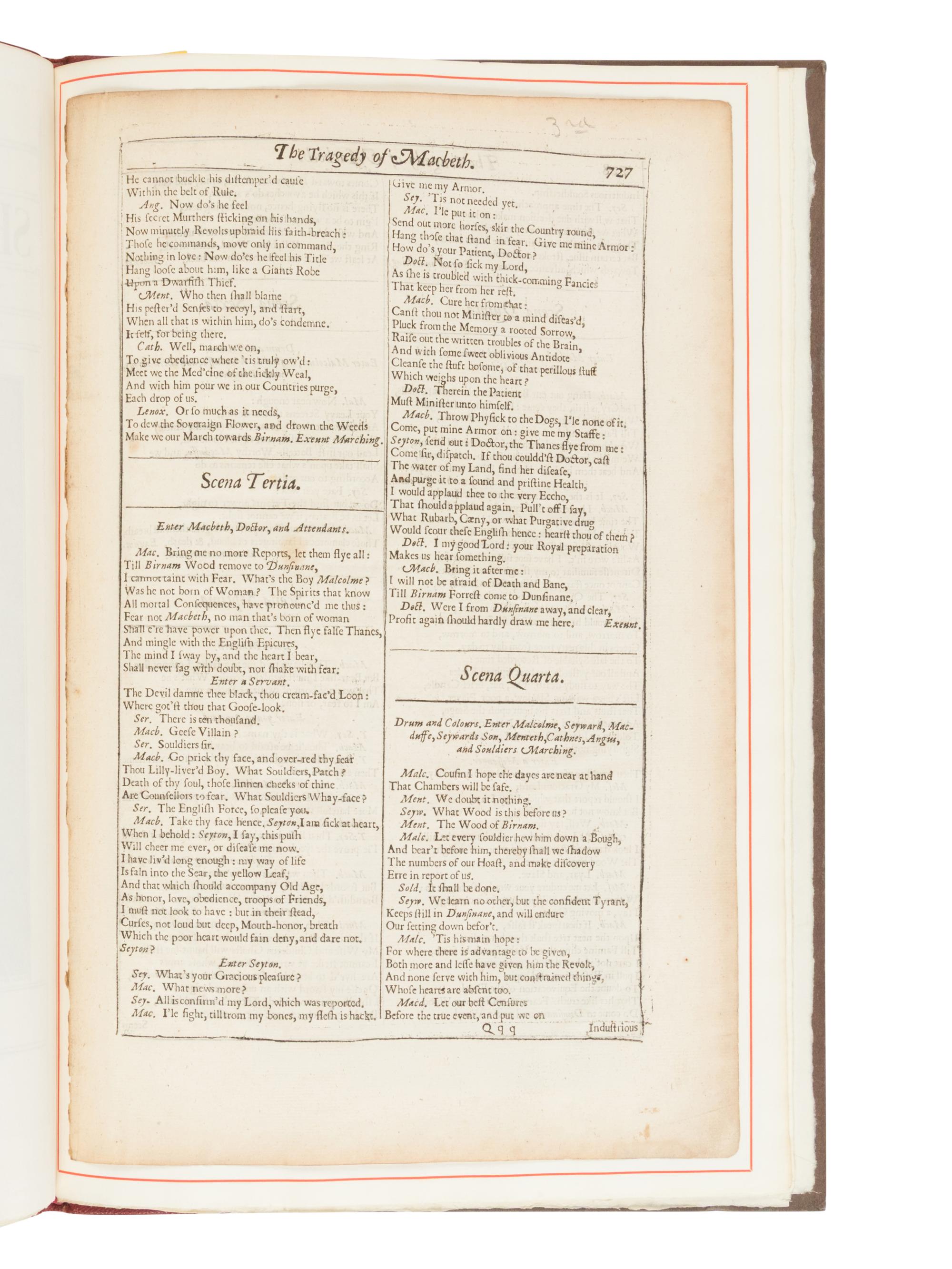 [LEAF BOOK]. -- [SHAKESPEARE, William (1564-1616)]. Original Leaves from the First Four Folios of the Plays of William Shakespeare, 1623, 1632, 1663, 1685 . With an Introduction by Edwin Eliott Willoughby. San Francisco: Grabhorn Press for David Magee, 1935.