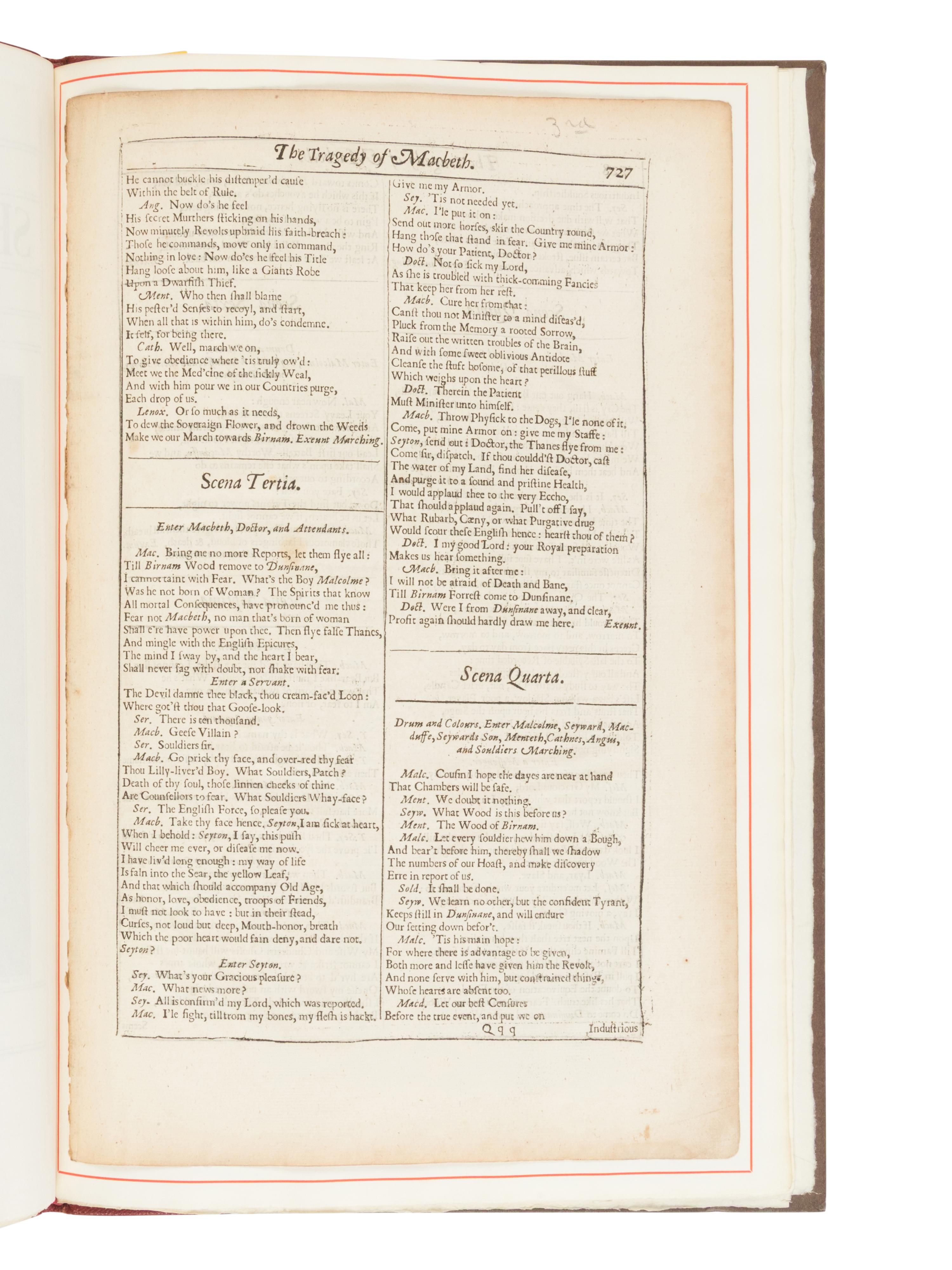 [LEAF BOOK]. -- [SHAKESPEARE, William (1564-1616)]. Original Leaves from the First Four Folios of the Plays of William Shakespeare, 1623, 1632, 1663, 1685 . With an Introduction by Edwin Eliott Willoughby. San Francisco: Grabhorn Press for David Magee, 1935.