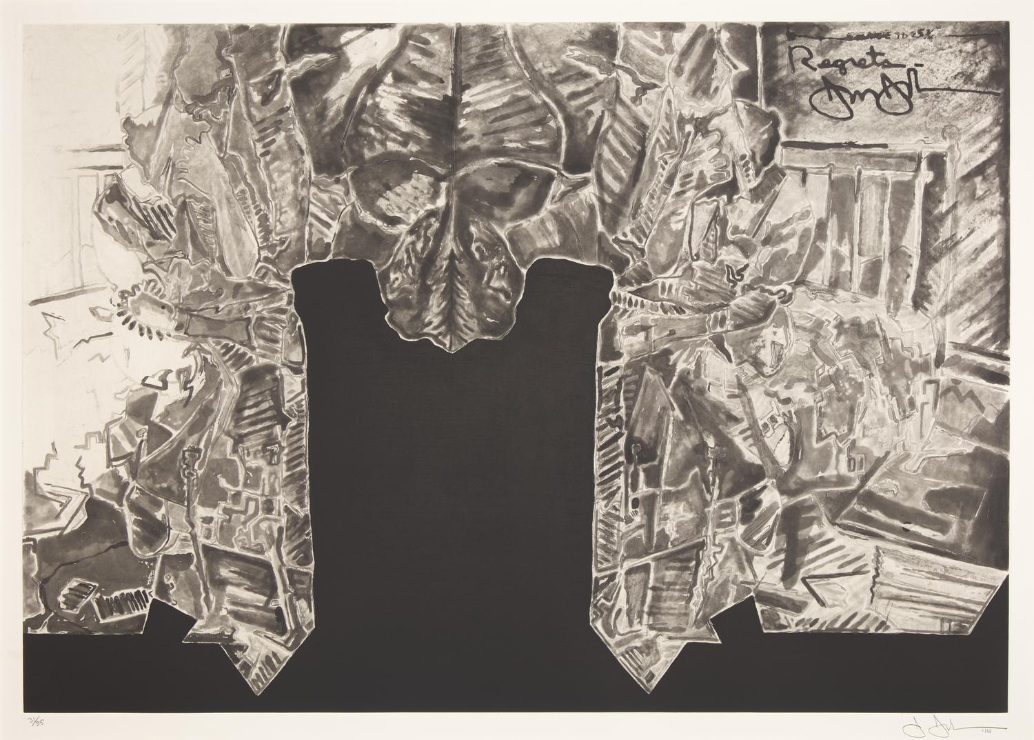 Jasper Johns (American, b. 1930) — Regrets , 2014