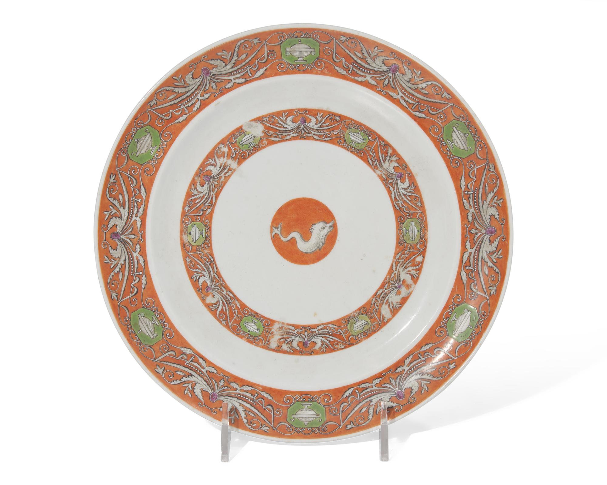 A Chinese Export Porcelain Plate for the English or French Market, Circa 1810-1820