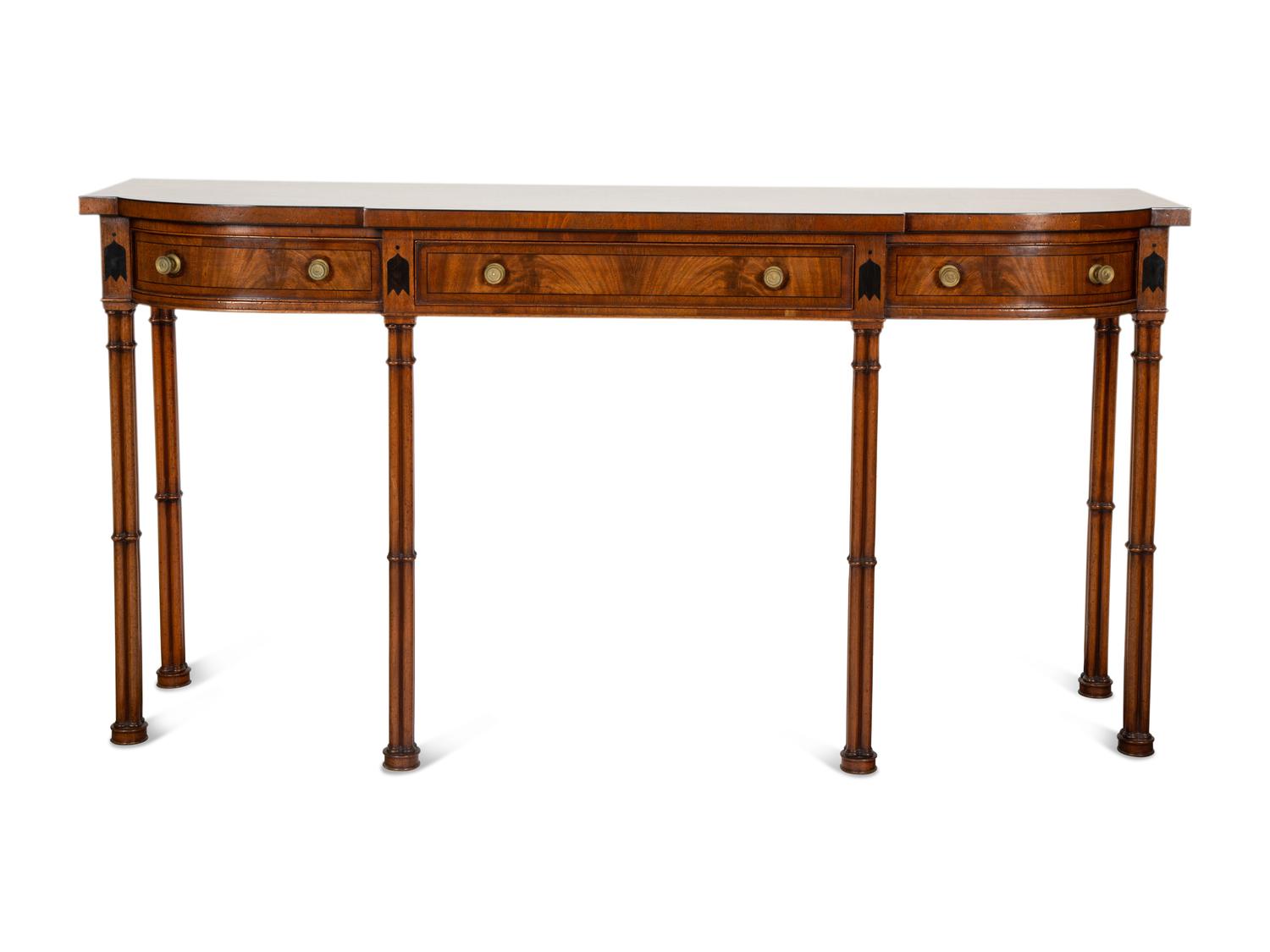 A Regency Style Mahogany Console Table