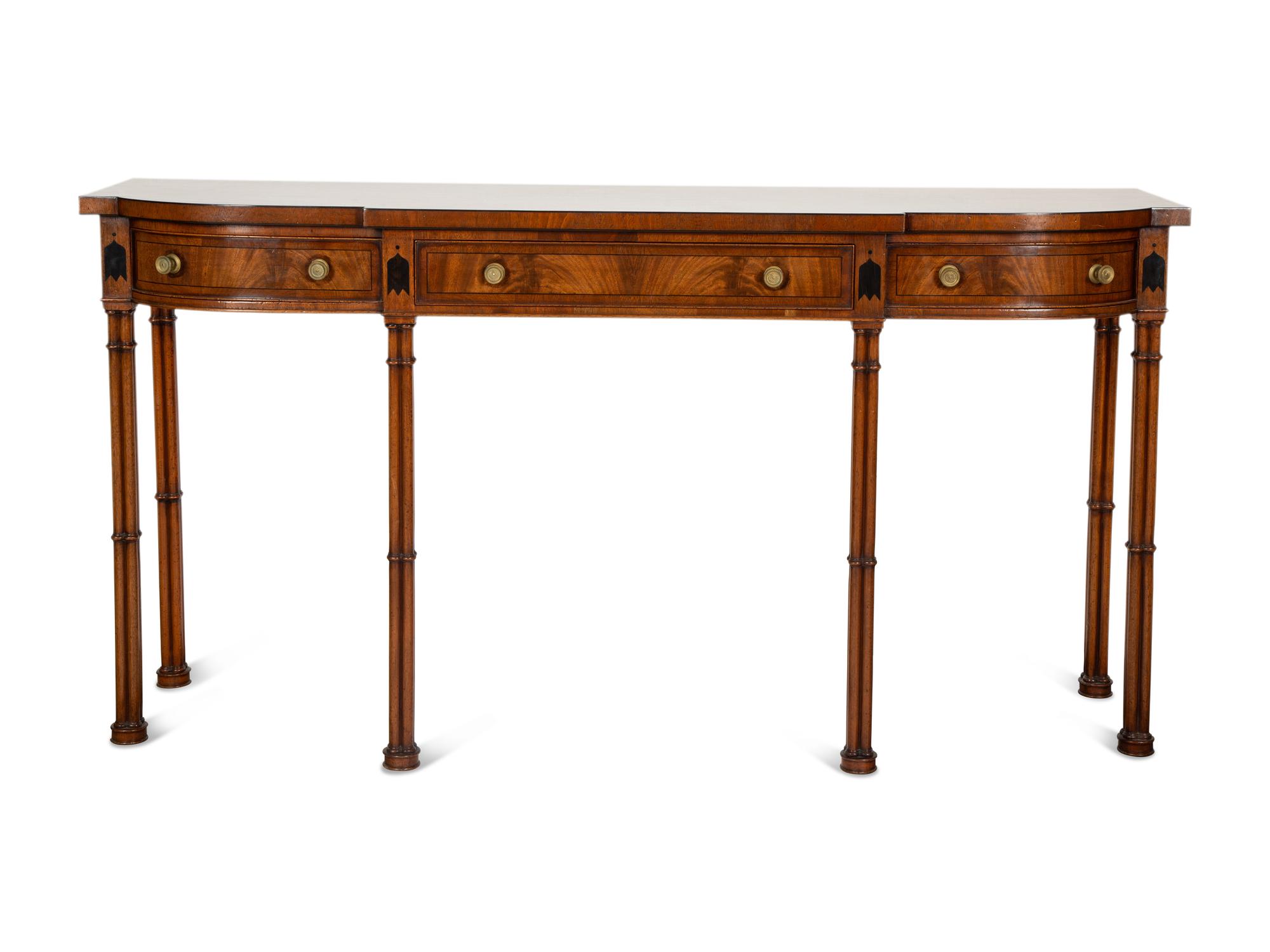 A Regency Style Mahogany Console Table