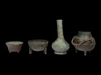 Four Chinese Archaistic Bronze Vessels