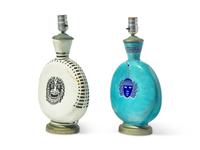Two French Art Deco Earthenware Vases, Now Mounted as Lamps