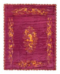 Six Chinese Embroidered Silk Panels