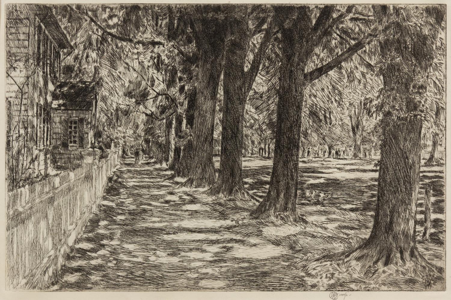Childe Hassam, (American, 1859-1935), East Hampton, 1917
