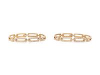 DAVID WEBB, YELLOW GOLD AND DIAMOND CONVERTIBLE NECKLACE/BRACELETS