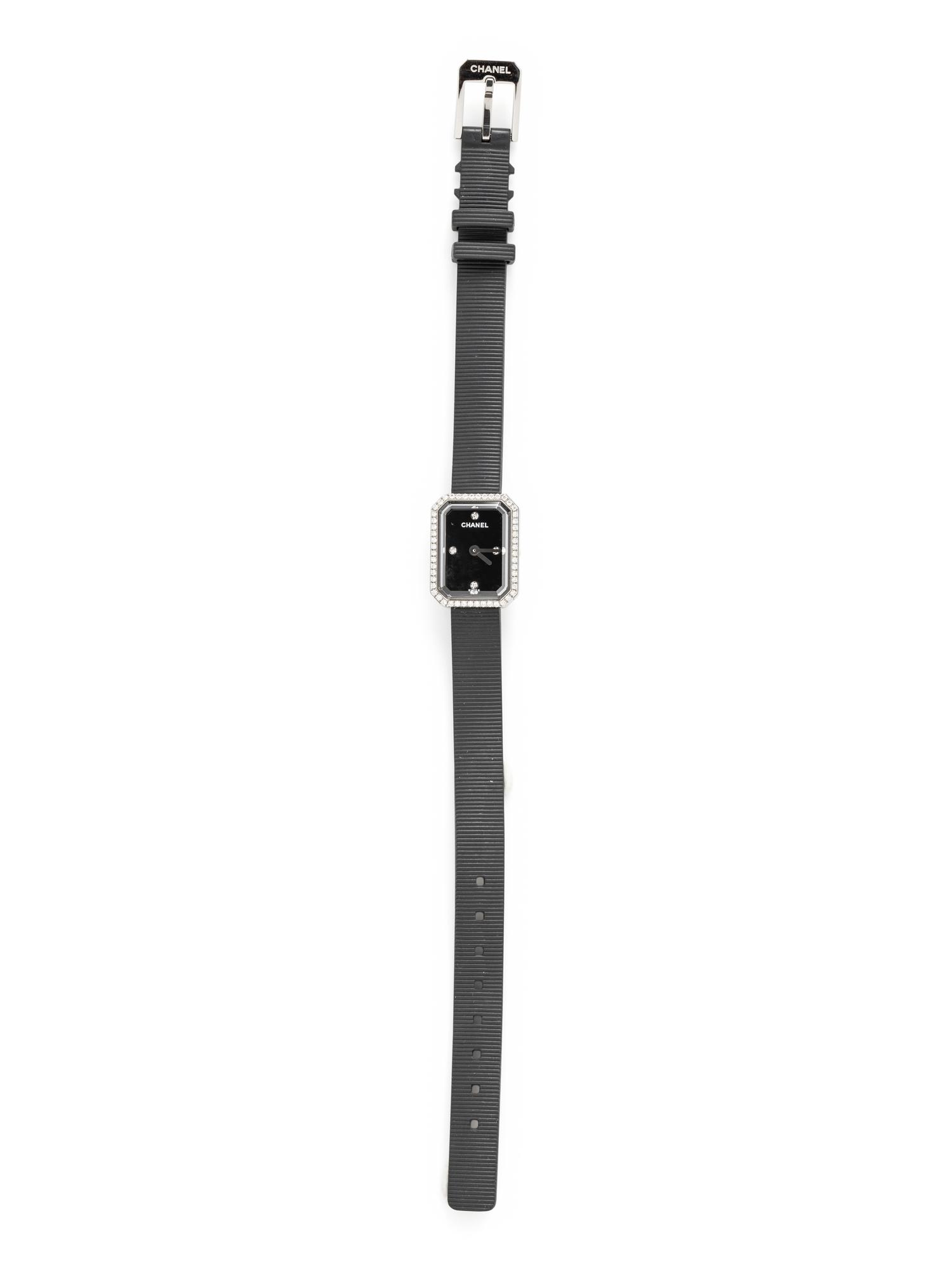 CHANEL, STAINLESS STEEL AND DIAMOND 'PREMIERE MINI' WATCH