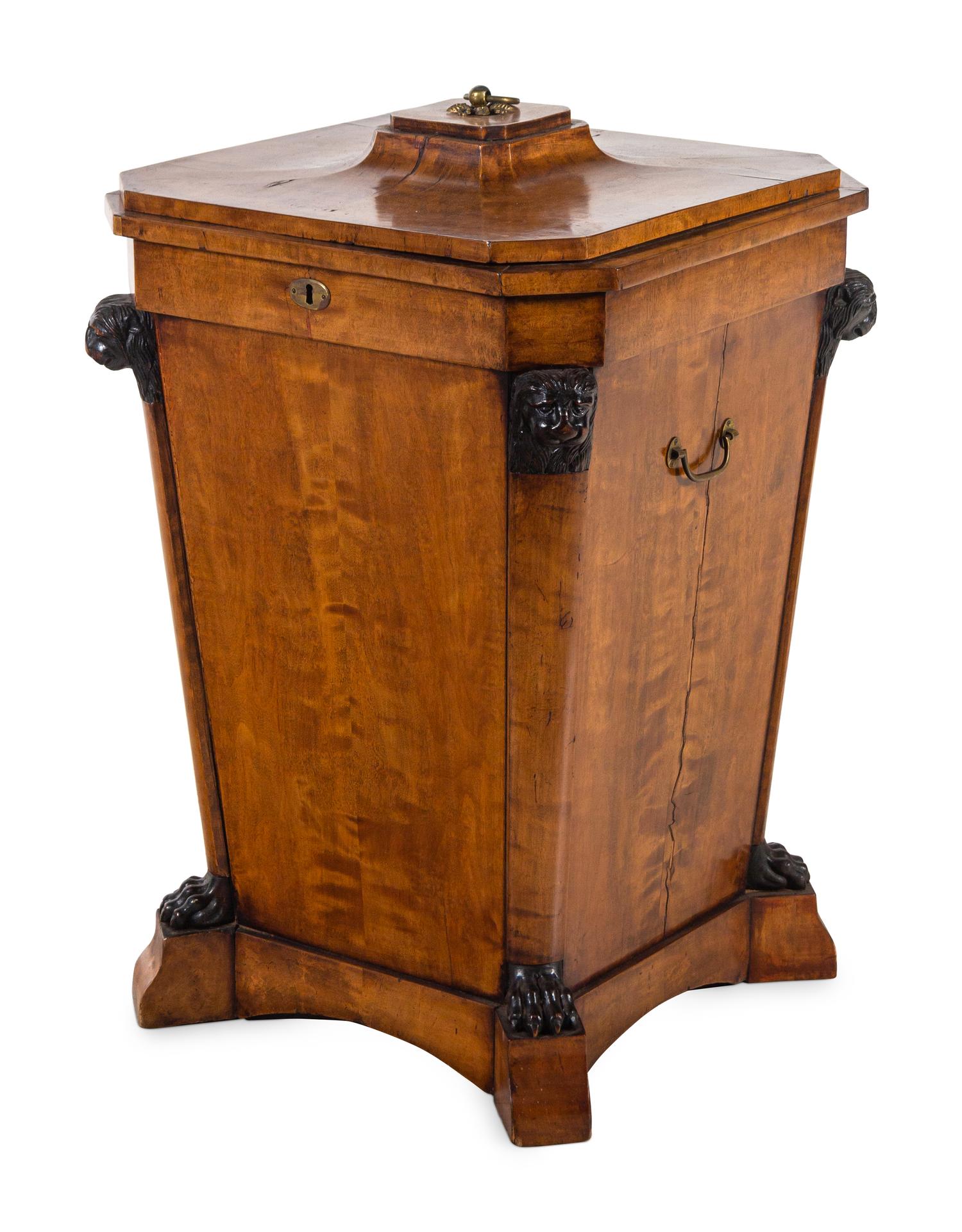 A Massive Regency Parcel Ebonized Mahogany Cellarette