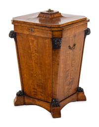 A Massive Regency Parcel Ebonized Mahogany Cellarette