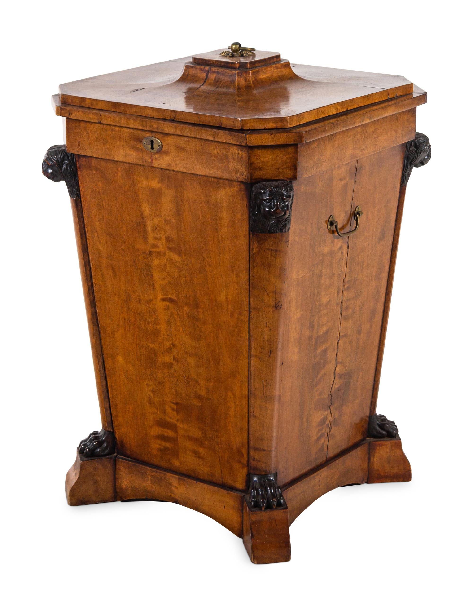 A Massive Regency Parcel Ebonized Mahogany Cellarette