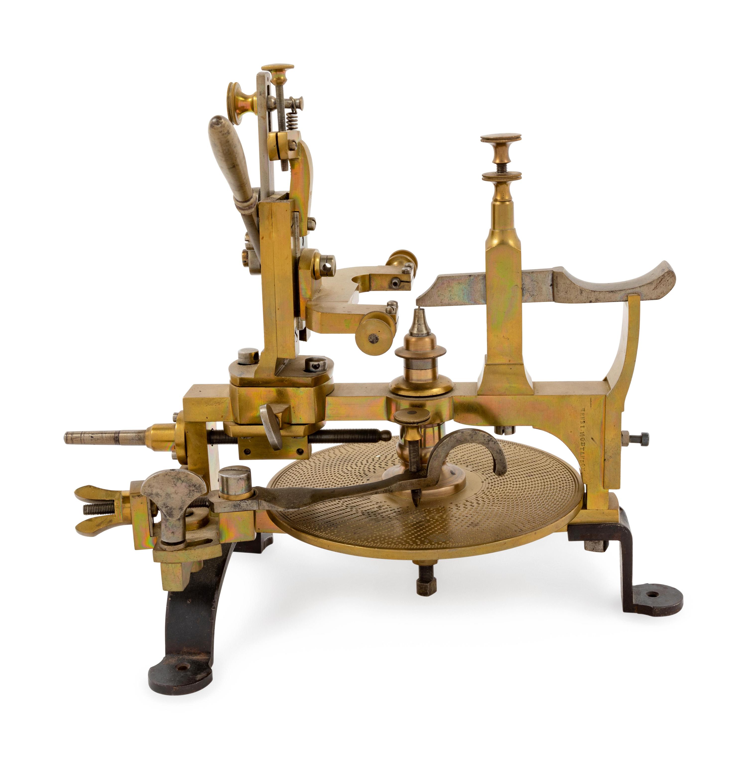 A Continental Brass Wheel Cutting Engine — Henri Montandon, Late 19th/Early 20th Century