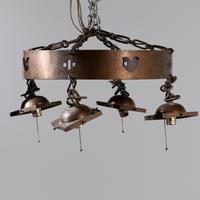 Collection of hanging light fixtures, three