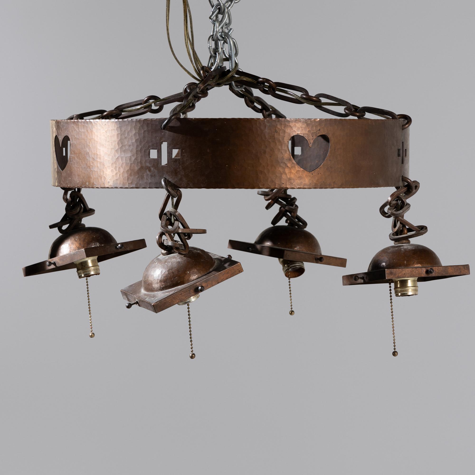 Collection of hanging light fixtures, three