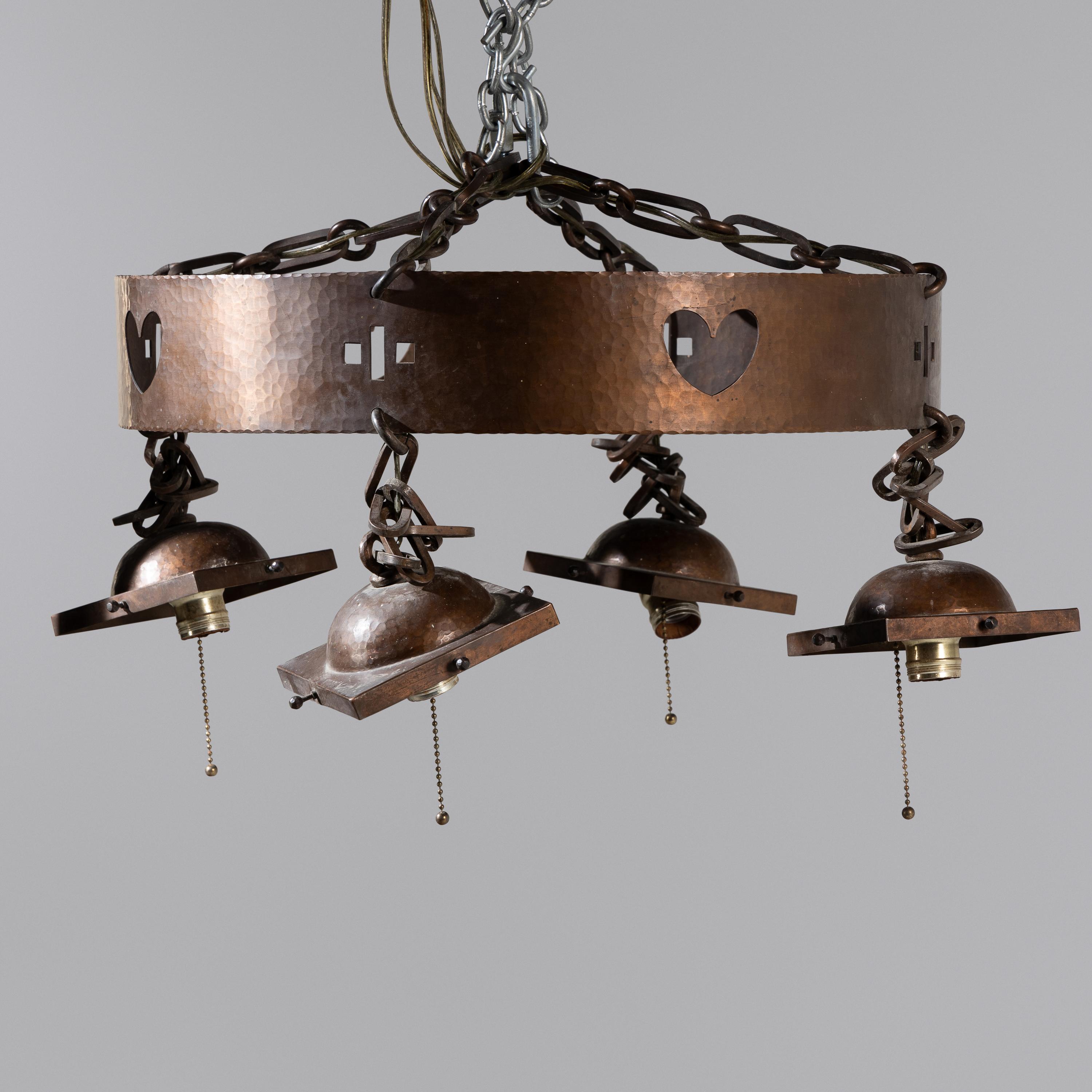 Collection of hanging light fixtures, three