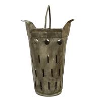 A Zinc Basket 15.5" W x 10.25" D x 27" H — France, Circa 1940