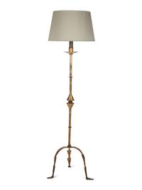A Gilt Iron Floor Lamp