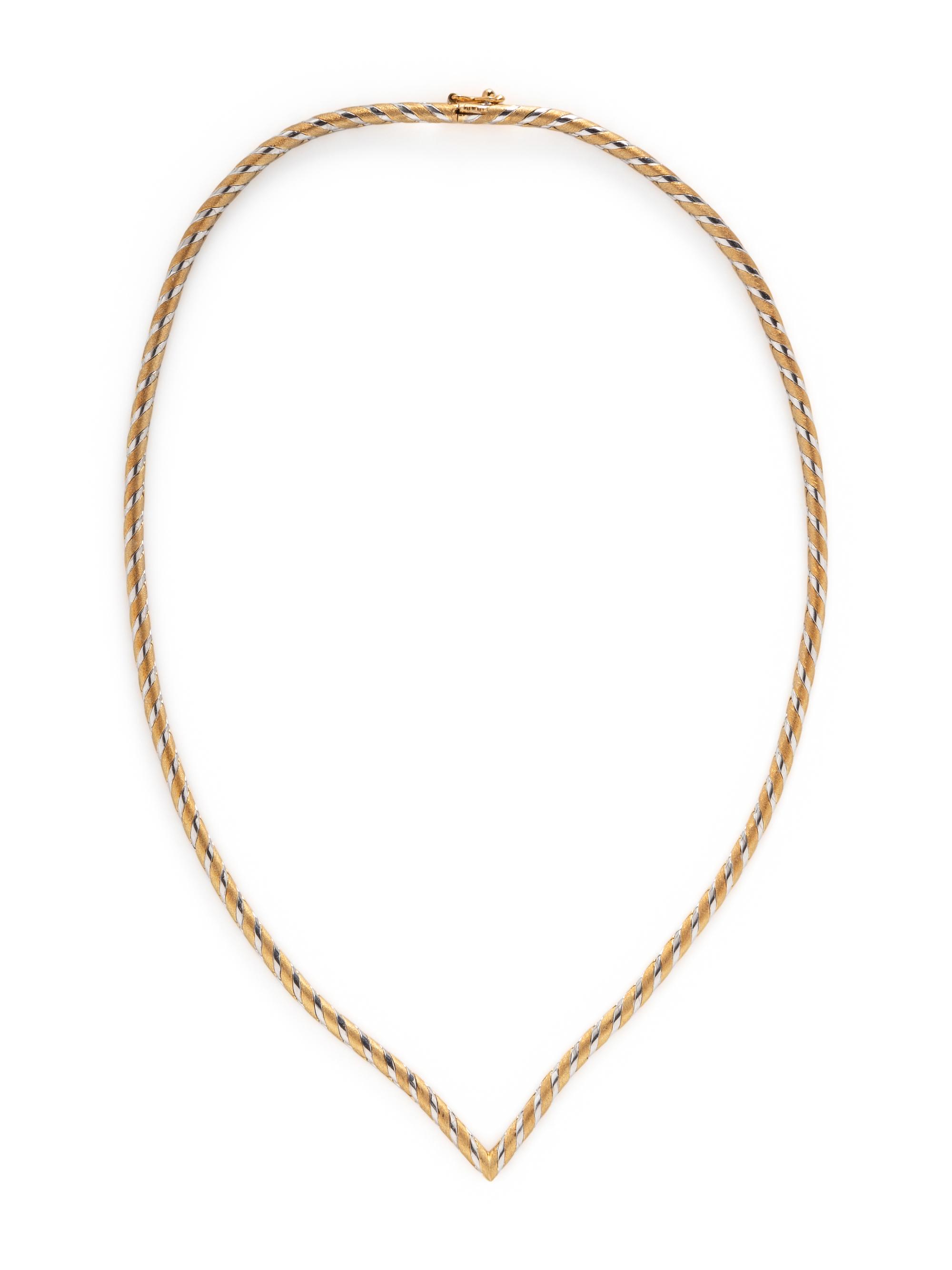 BICOLOR GOLD NECKLACE