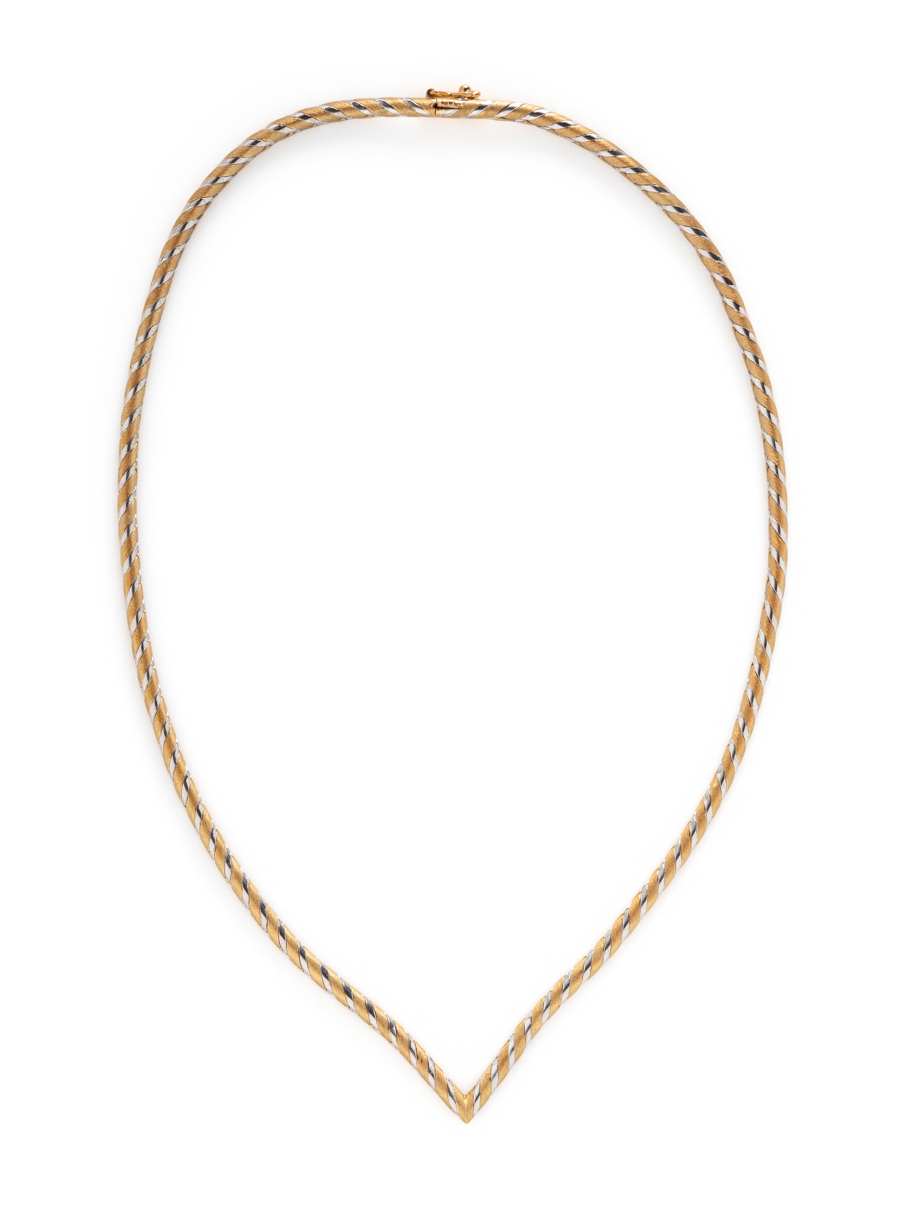 BICOLOR GOLD NECKLACE