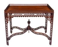 A George III Mahogany Silver Table — IN THE CHINESE CHIPPENDALE TASTE, CIRCA 1800