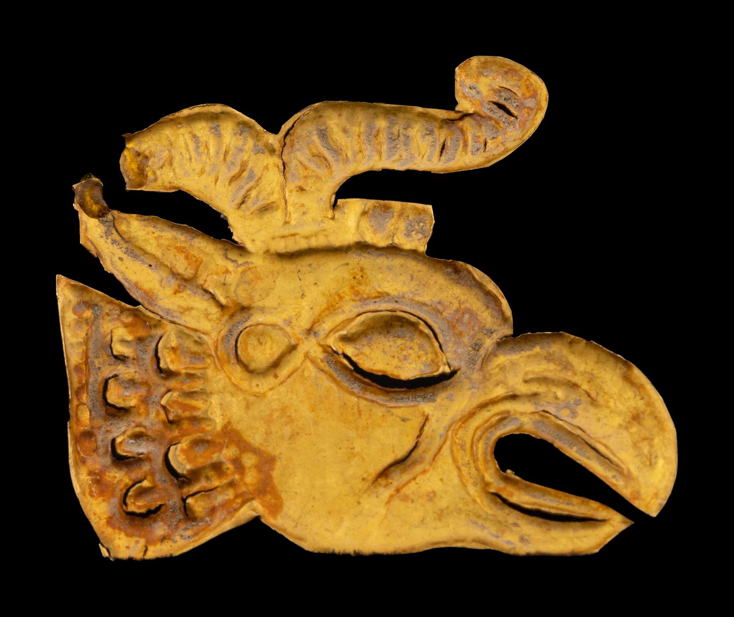 An Achaemenid Gold Griffin Applique