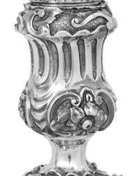 A Monumental Pair of Victorian Silver Four Light Candelabra