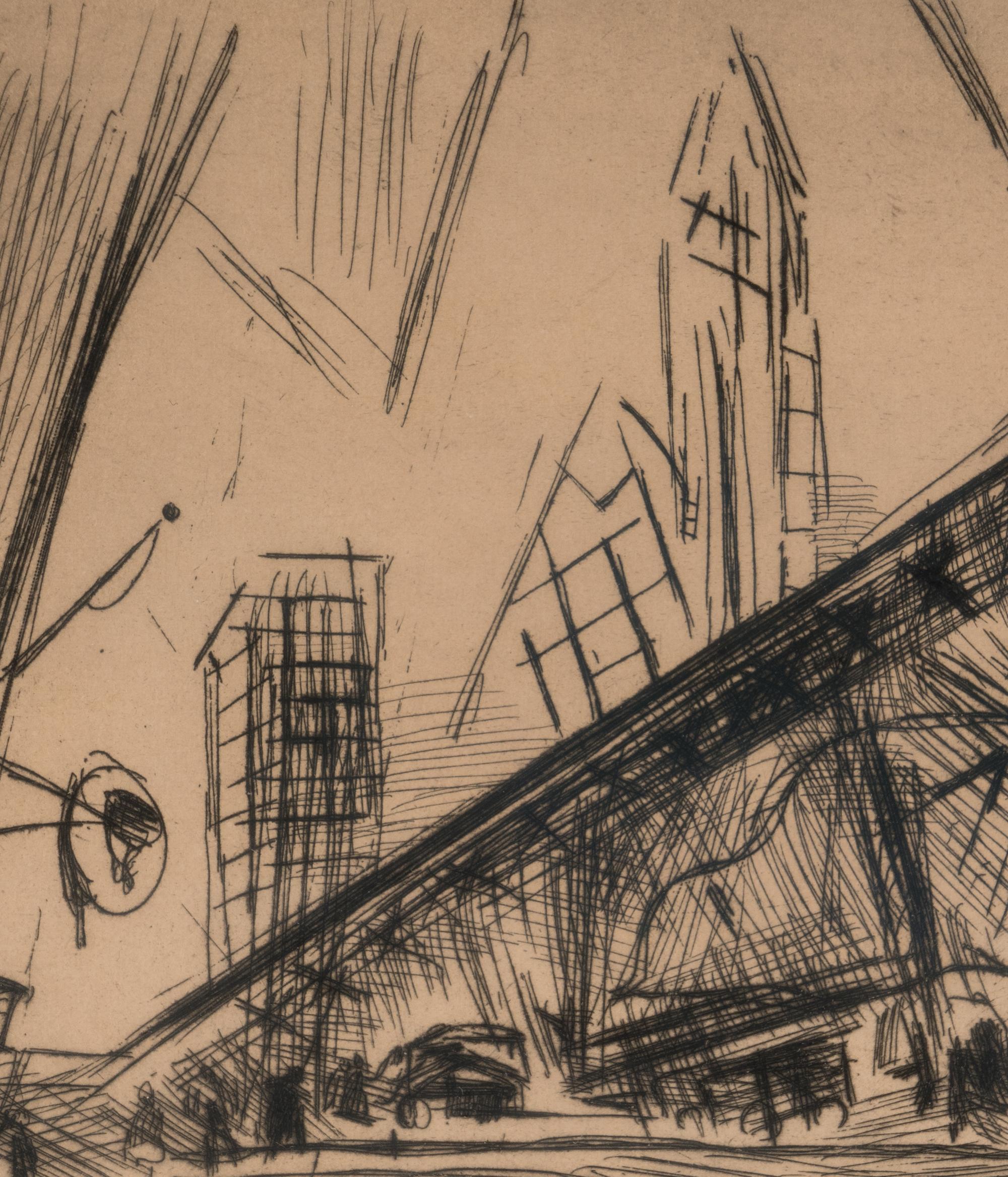 Downtown, The El (from Six American Etchings ), 1921