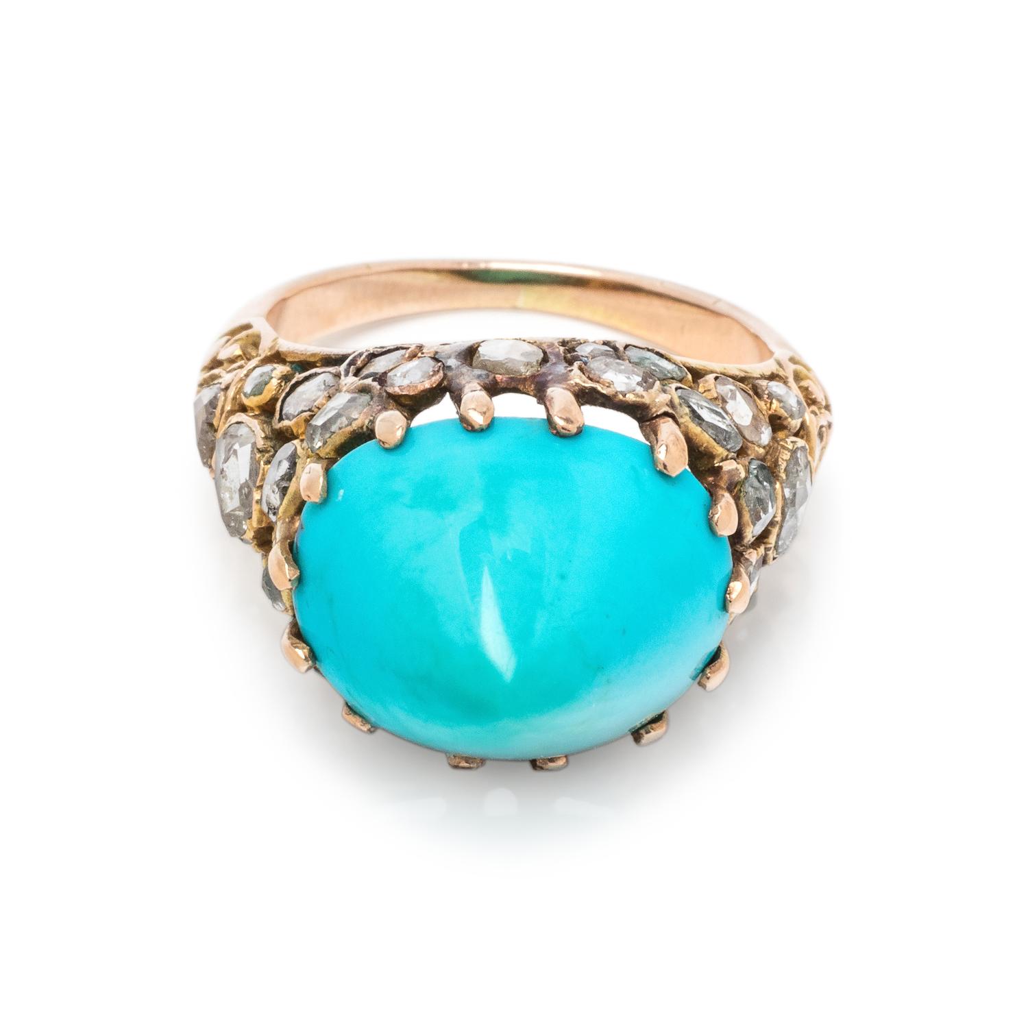 TURQUOISE AND DIAMOND RING