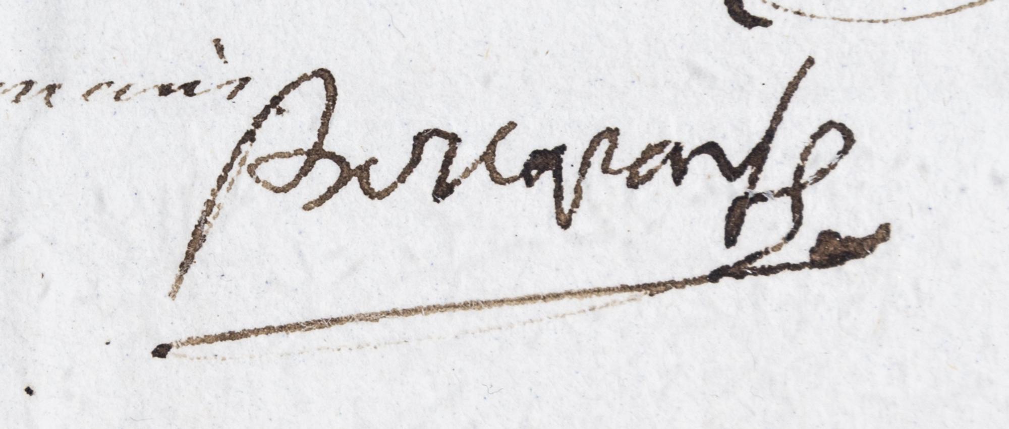 BONAPARTE, NAPOLEON. Document signed ("Bonaparte"), one page, 1798.