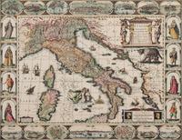 HONDIUS, Jodocus Jr. ( Dutch, 1595-1629) Italia Nuovamente Piu Perfetta . Amsterdam, 1617.